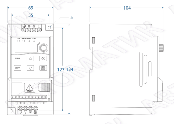 Преобразователь частоты WECON VM-4T1R5