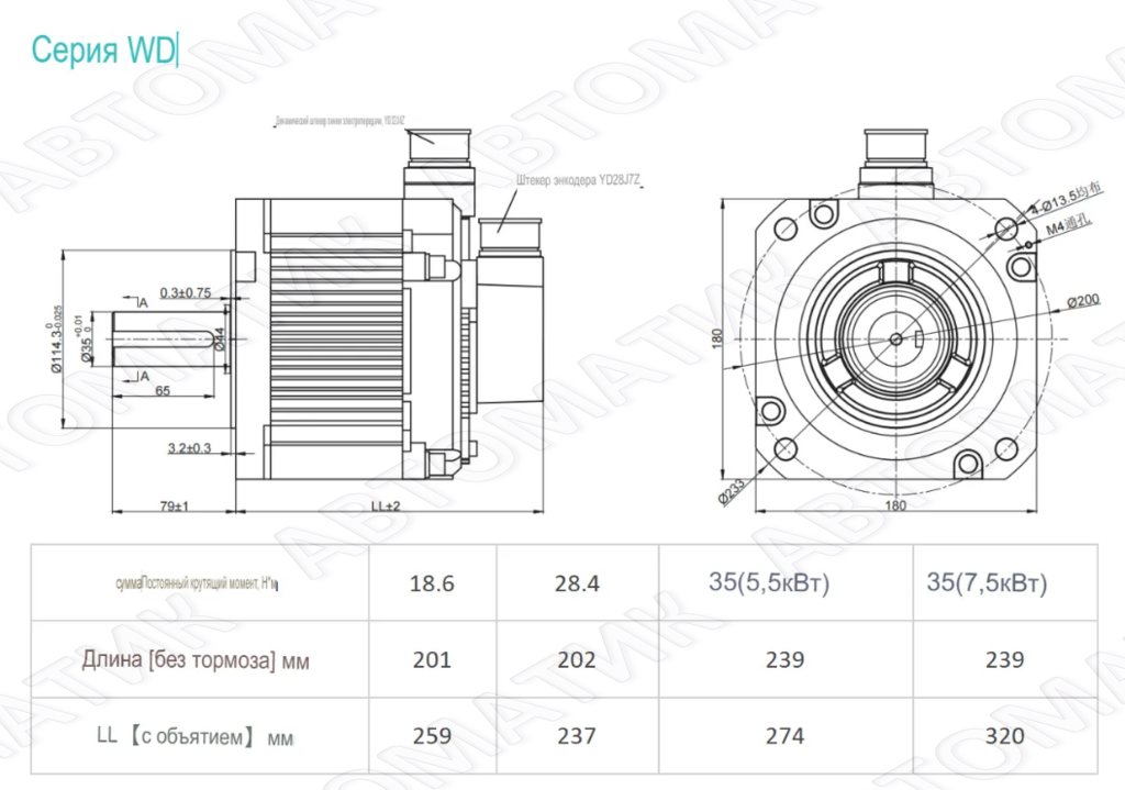 Мотор WECON WE180M-43015T-C1G