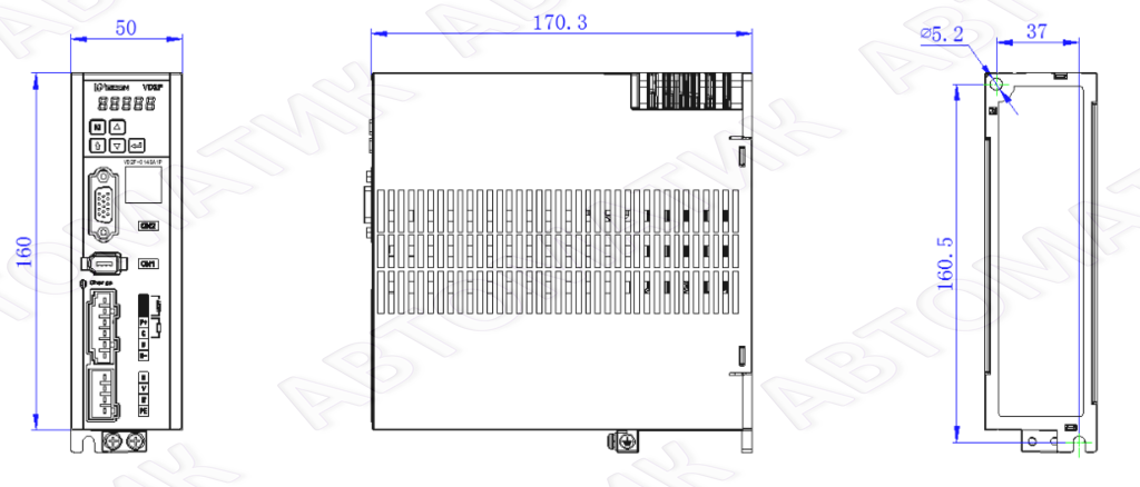 Сервопривод WECON VD2F-010SA1P