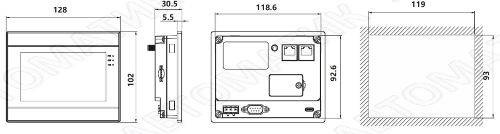 Панель 4.3" WECON PI3043ig-C