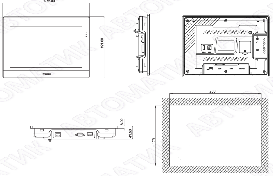 Панель 10.2" WECON PI8102ig(W)