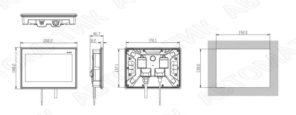 Панель 7" WECON WP3070