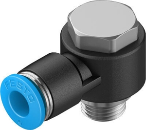 QSLV-G1/8-6-100 Угловой штуцер с цанговым зажимом и резьбой