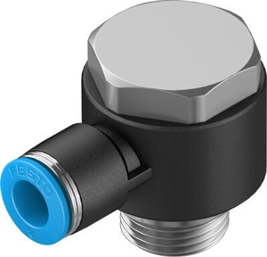 QSLV-G3/8-8 Угловой штуцер с цанговым зажимом и резьбой