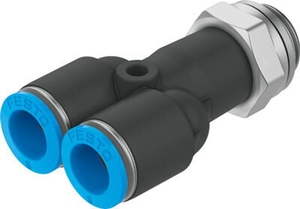 QSY-G1/4-10 Y-образное соединение с цанговым зажимом и резьбой