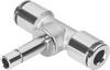 NPQM-T-Q8-S8-P10 Тройник с цанговым зажимом